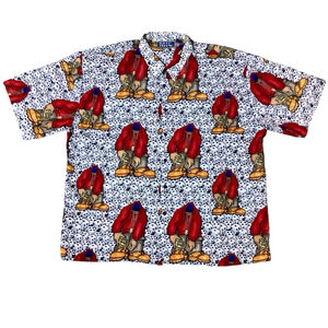 MIC Men's Big & Tall Hip Hop Unisex Oversize Graphic Print Shirt size 3XL NWOT